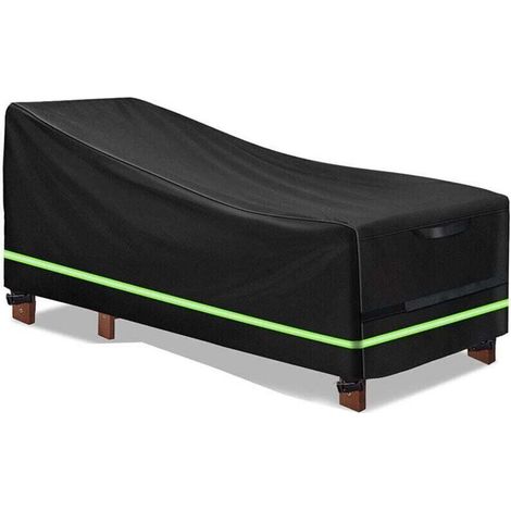Housse de Canapé de Jardin, XU, Housse Canape Exterieur, Housse de Banc de Jardin Imperméable, Housse de canapé de Jardin, Housse de Banc de Jardin Noir 200x75x70/40cm - KZQ (1/4)