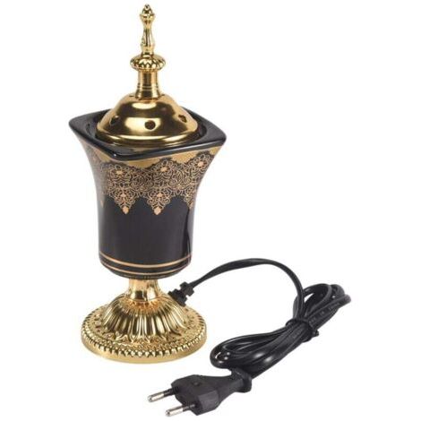 Brûleur d'encens électrique vintage pour la maison, le bureau, le yoga, le spa, ornement, prise UE