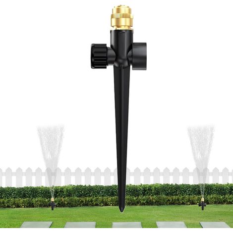 Garten Sprinkler, 360° drehbarer Sprühkopf  Wind- und regenfester Sprühkopf, wassersparend, geeignet für Gartenbau, Gemüseanbau, Farmen, Landschaftsgestaltung, Gärten, Rasenflächen und Höfe.