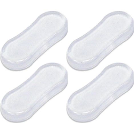 Protections de siège de toilette, lot de 5, coussinets de protection de siège de toilette en silicone avec adhésif puissant pour les toilettes familiales, d'hôtels et scolaires. (1/5)