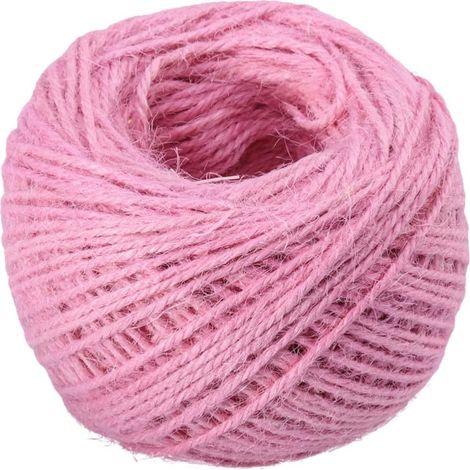de jute rose 2 mm x 100 m pour loisirs créatifs et (1/5)