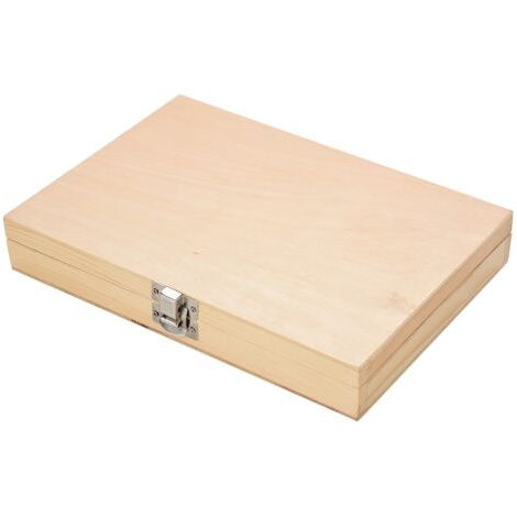 Coffret de 8 mèches à tarière en acier au carbone, queue hexagonale usinée, coffret en bois.