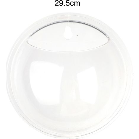 Aquarium Mural en Acrylique Créatif pour Poissons Ronds 29,5CM de Diamètre - Décoration Murale Transparente -AUTRES