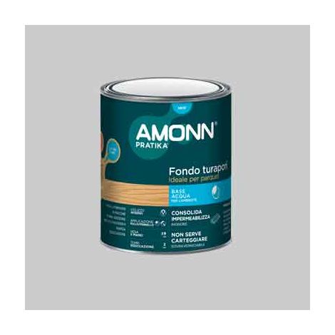 FONDO TURAPORI PER PARQUET AMONN 0,75 lt - Trasparente - AMONN