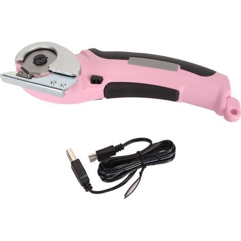 Elektrische Schere mit achteckiger Klinge, ergonomischem Griff, 2000-mAh-USB-Ladefunktion, Stoff- und Lederschneidemaschine für Bastelarbeiten (1/5)