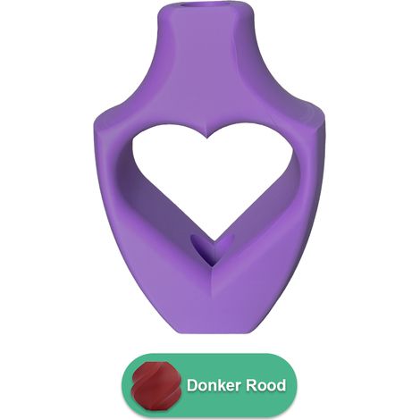 Vase Imprimé en 3D en Forme de Cœur pour Fleurs Séchées et Artificielles en PLA - PANGIVO