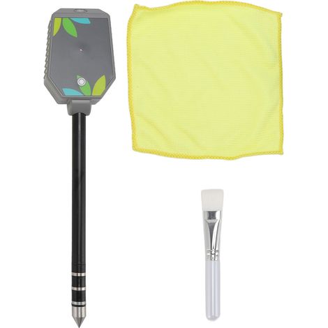 Medidor de suelo profesional 8 en 1 con conectividad Bluetooth y aplicación móvil: mide pH, CE y temperatura. Para jardines, céspedes y plantas en maceta. 295 mm. Juego completo con accesorios. (1/5)