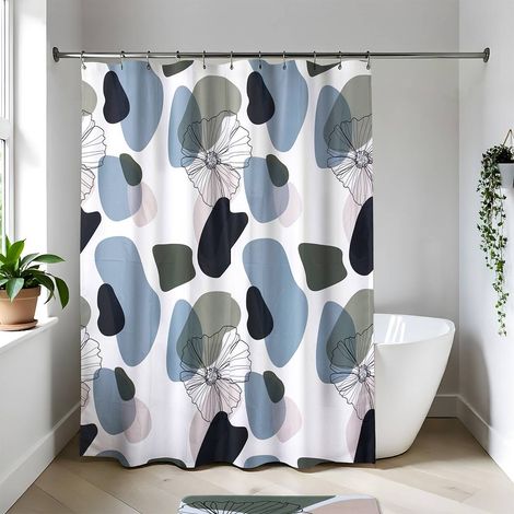 Tenda doccia peva 180x180 cm - fiori - Tendance (1/2)