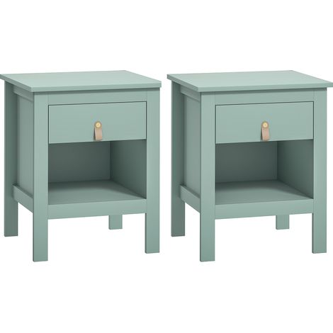 Lot de 2 chevets LIVIA vert et or (1/5)