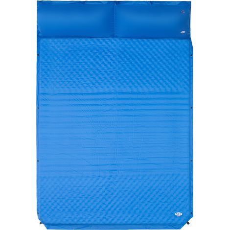 NC4060 matelas autogonflant double bleu avec oreiller Nils Camp (1/5)
