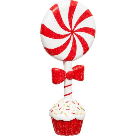 Déco de Noël Sucette déclice rouge et blanc H 27.8 cm - Feeric Christmas (1/3)
