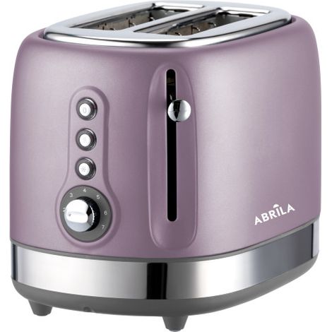 Tostador de pan urbion 815w violeta/gris 7niveles de tostad  2ranuras recogemigas.descongelar.recalentar. 19,5x16,5x27cm