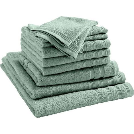 Packcomplet10pièces"Spa"salledebain/400gr/m²-"Spa"Menthe