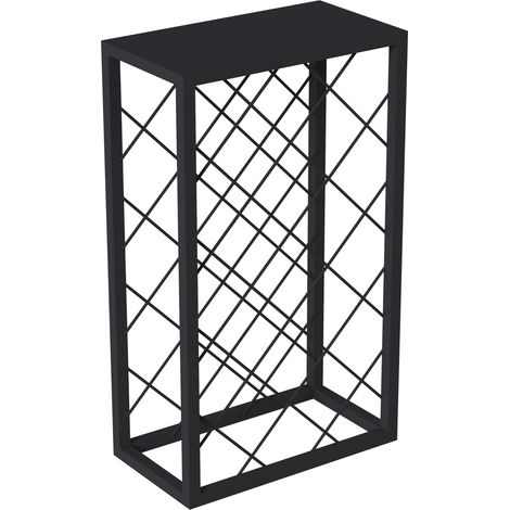 Botellero de metal 68 x 40 x 22 cm negro 030009186 (1/4)