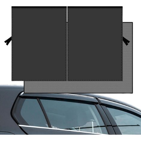 Pare-soleil de voiture pour fenêtre latérale, occultant, magnétique, en maille Store occultant en maille pour fenêtre de voiture - Pour SUV, camion, camping-car, van, voyage, camping (1/5)