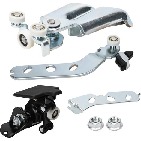 Guide de Rouleau de Porte Coulissante Remplacement pour 2006-2024 Fiat Ducato Peugeot Boxer Citroen Relay, Rouleaux de Porte Coulissante en Bas Droite 1344239080 68271843AA,- (1/5)