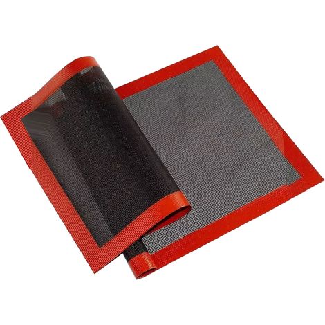 2 Pcs Perforated Silicone Fiberglass Mat 30x40cm Biscuit Baking Pastry Baking Pan Mat Oven Liner Pad