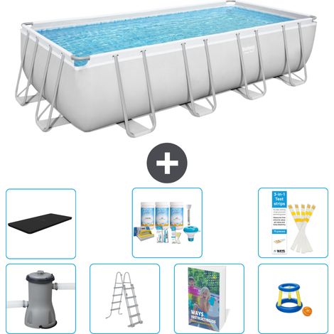 Bestway Power Steel Rechteckig - 488x244x122 cm - 8-teilig  S548 (1/4)