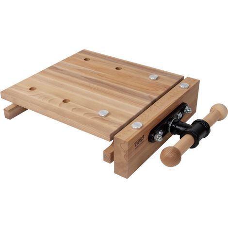 AUTRES Mini plateau d’établi - STARTER hêtre massif 480 x 350 x 100 mm - 1 presse - perçage 19 mm