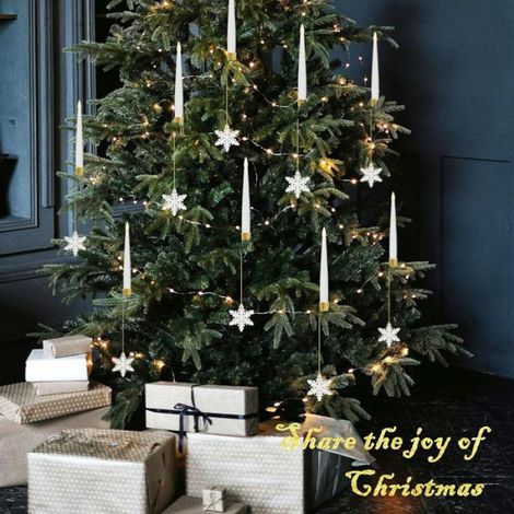 Bougies de Noël avec minuterie à distance, lot de 12 bougies sans flamme pour décoration de sapin de Noël, bougies LED (1/4)