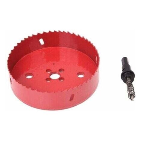Scie cloche 125 mm – Couronne de forage pour plaque en liège, plastique et plâtre – Pour matériaux de construction secs, bois, métal (1/4)