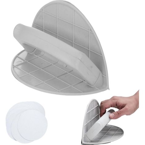 Ponceuse d'angle auto-adhésive semi-circulaire avec 10 papiers abrasifs, idéale pour les coins étroits et les courbes, projets de bricolage, kit (1/5)