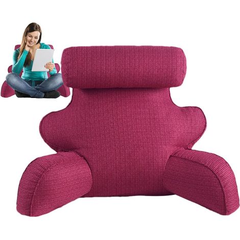 Almohada de lectura con reposabrazos - Almohada grande para cama con reposabrazos (1/5)