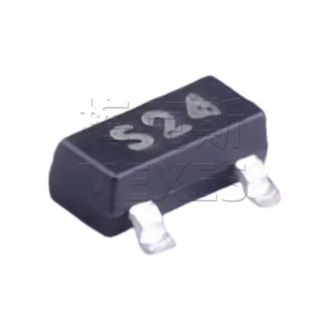 Changdian CJ2324, puce MOSFET canal N 100V/2A sérigraphiée S24 SOT-23, composant électronique, 5 unités.