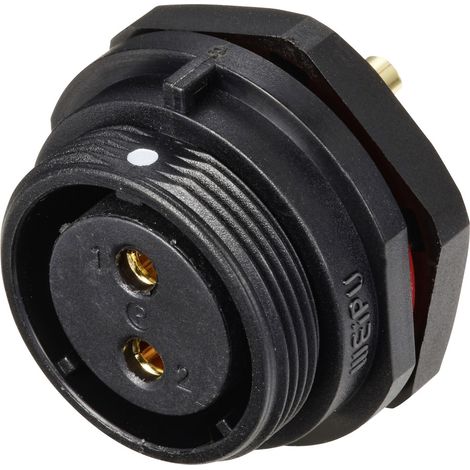 Weipu SP2112 / S 2 Rundstecker Buchse, Einbau Gesamtpolzahl: 2 Serie (Rundsteckverbinder): SP21 1 S (1/4)