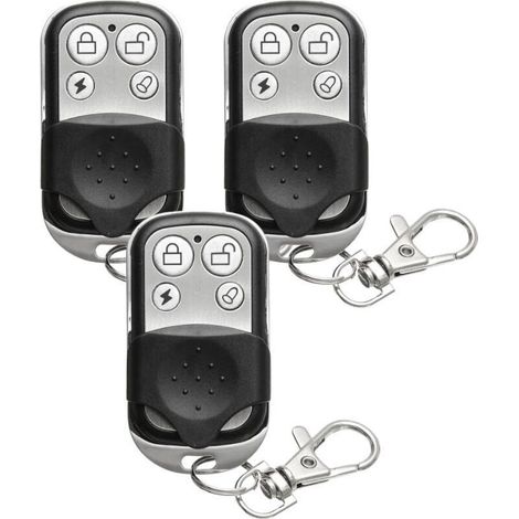 Télécommandes sans Fil pour Systèmes d'Alarme - Lot de 3 Unités Compactes Compatibles Touch, Touch XL et Vigilia - (1/4)