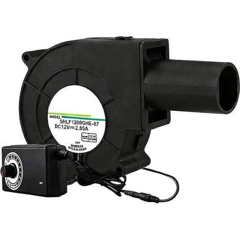 Drehzahlverstellbarer Turbolüfter mit hohem Luftdurchsatz und 110-220V DC 12V Leistungsregelung für Altölöfen (US-Stecker). (1/5)