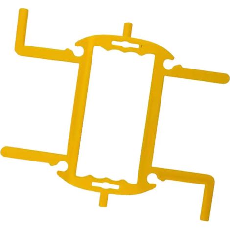 Support pour tuyau darrosage organisateur jaune (1/5)