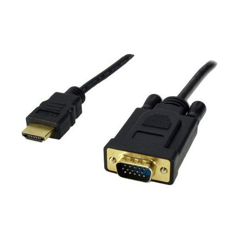 MCL MC287-1.5M câble vidéo et adaptateur HDMI Type A (Standard) VGA (D-Sub) 1,5 m noir (1/3)