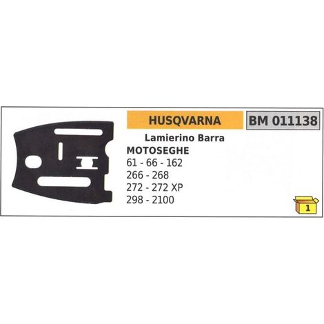 Lamierini barra lato catena HUSQVARNA per motosega 61 66 162 266 268 272 011138