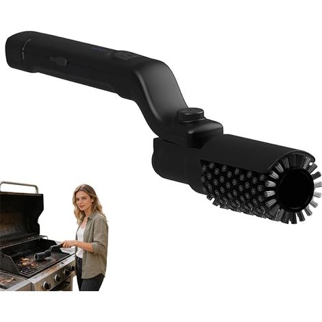 Cepillo eléctrico para parrilla, limpiador de parrilla inalámbrico, limpia alimentos quemados, herramienta segura de limpieza eléctrica sin cepillo para parrilla, adecuada para parrillas de exterior. (1/5)