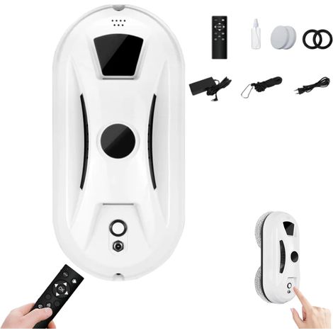 Sistema di spruzzatura intelligente e brillantezza senza aloni, robot automatico intelligente per la pulizia dei vetri – rilevamento dei bordi, detergente per doccia e vetri (1/5)