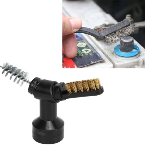 Kit de cepillos de limpieza de baterías para uso individual, un juego de herramientas manuales para eliminar el polvo y el óxido de los automóviles.
