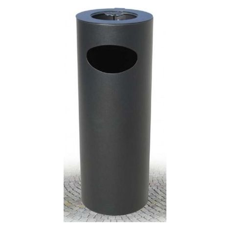CESTONE CIRCOLARE IN METALLO CON POSACENERE