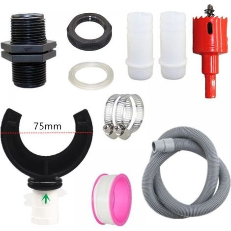 Collecteur d'eau de pluie pour descente pluviale, kit de dérivation pour réservoir, raccord pour tuyau d'arrosage (75 mm) pour agriculture, pelouse, jardin et irrigation