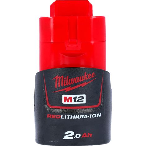 MILWAUKEE M12B2 12V 2Ah BATTERY RED LI-LON (1/5)