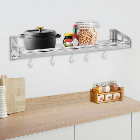 304 Edelstahl Wandhalter, minimalistische Küchenhalter, Handtücher, Gewürze, kleine Becher Aufnahme