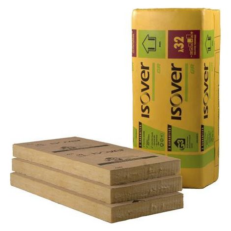 ISOVER GR 32 REVETU KRAFT  Ep.100mm 0,6mx1,35m  R3,15 - paquet(s) de 6,48 m²