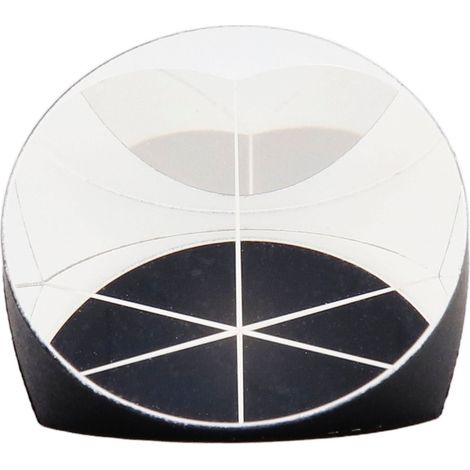 Rétroréflecteur triédrique de 25,4 mm à haute précision, en verre optique, poli et revêtu, en forme de prisme cubique d'angle (1/5)