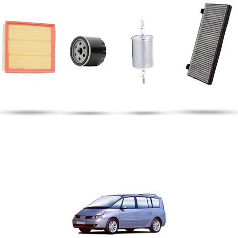 Kit tagliando 4 filtri compatibile con Renault Espace IV 2.0 16V Turbo 120Kw dal 2002 (1/5)