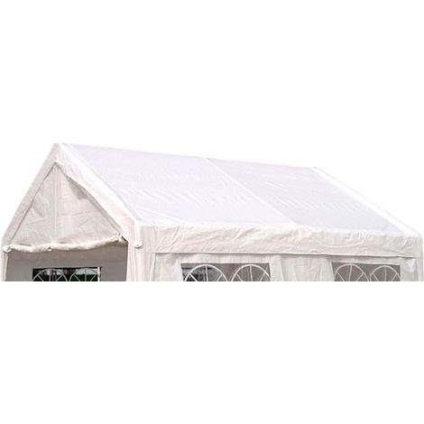 Ersatzdach / Dachplane PALMA für Zelt 4x4 Meter, PE weiss 180g/m², incl. Spanngummis (1/2)