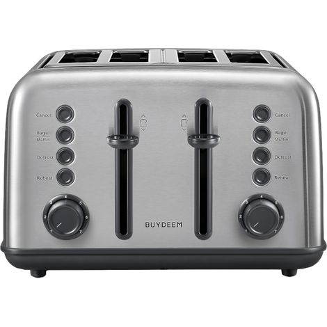 Tostapane BUYDEEM a 4 fette, modello DT640E, acciaio inossidabile, UE (1/5)