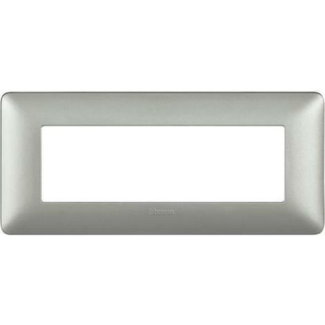 Bticino matix placca 6 posti color silver am4806msl