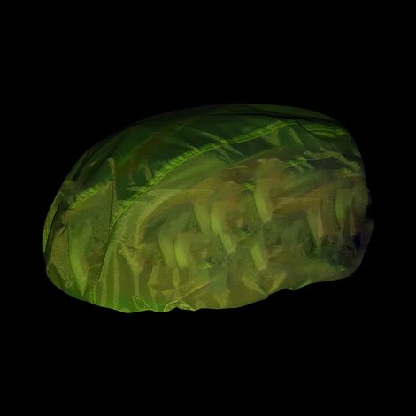 Fahrradhelmüberzug, wasserdichter Helmüberzug, reflektierender Sicherheitshelmüberzug, fluoreszierend grün (1/4)