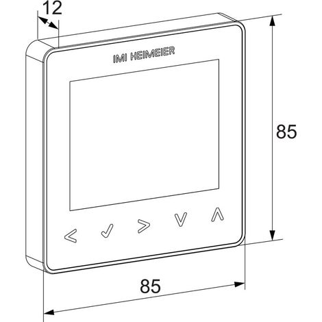 IMI Heimeier neoStat V2 Raumthermostat 230V für Smart Home, Silber (1/2)