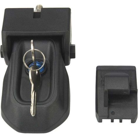 Motorhaubenschlossriegel mit Schlüsseln, Diebstahlschutz-Motorhaubenschloss-Kit, Ersatz für Jeep Wrangler JL 2018 2019 2020 (Schwarz)  - Crezuo